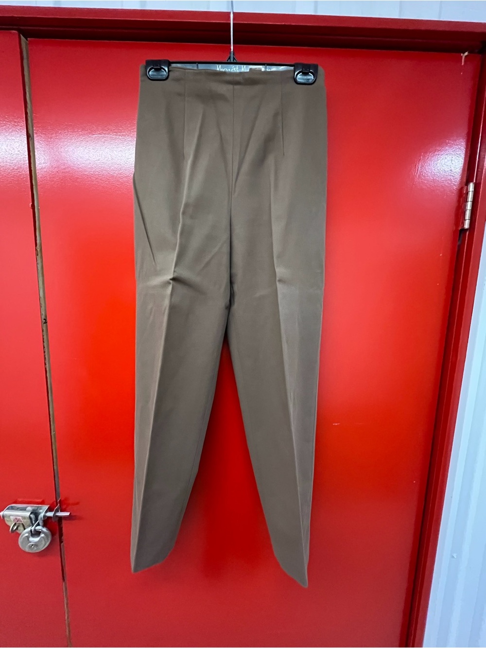 Ladies Brown Dress Pants - Classic Straight Fit